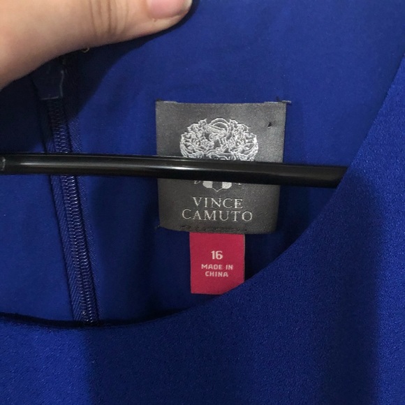 NWT Vince Camuto Side Ruffle Sheath Dress SZ 16 - Picture 2 of 9